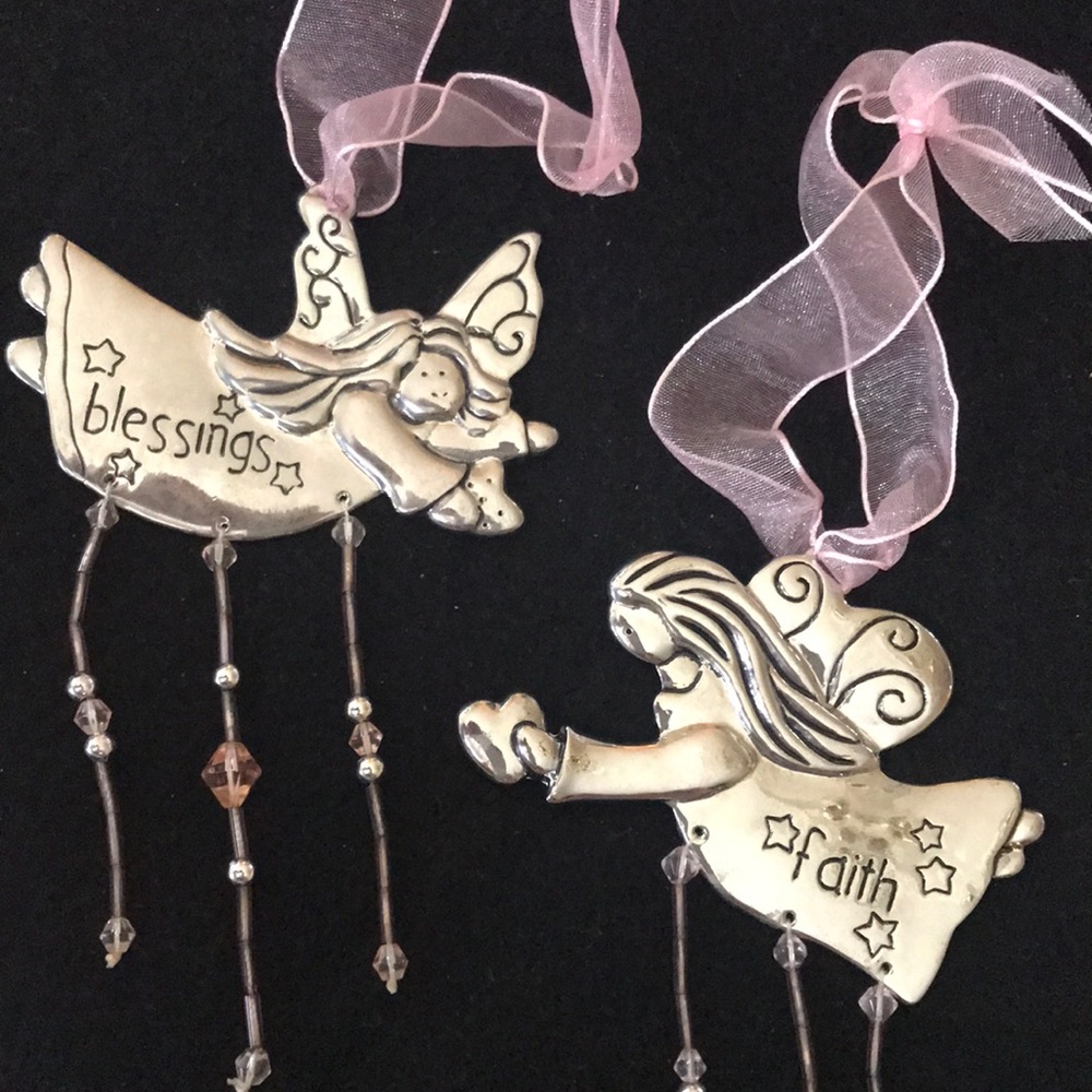 Pair of Angel Fairies - “Blessings” + “Faith”